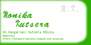 monika kutsera business card